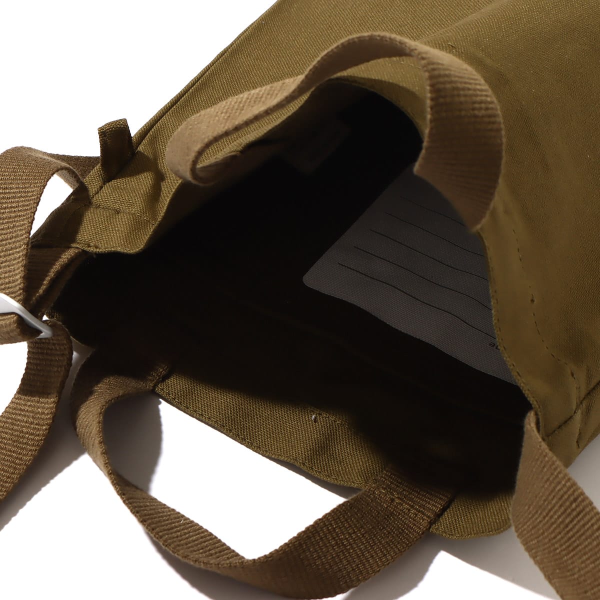 THE NORTH FACE K ORGANIC COTTON TOTE ミリタリーオリーブxハニーマスタード 23SS-Iの画像