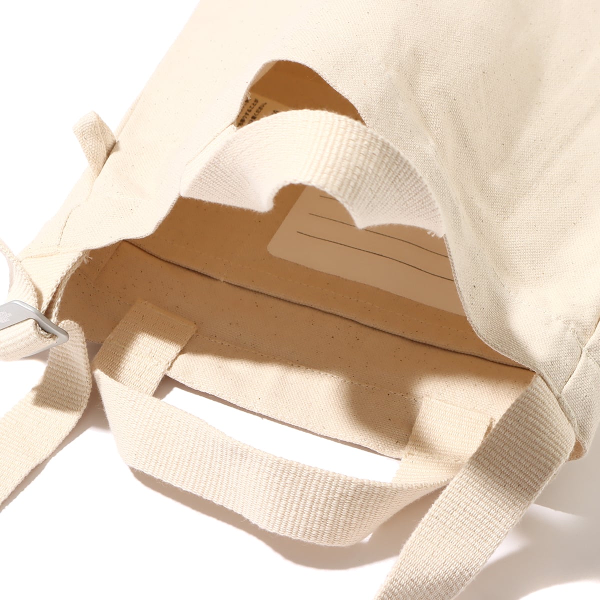 THE NORTH FACE K ORGANIC COTTON TOTE ナチュラルxブラック 23SS-Iの画像