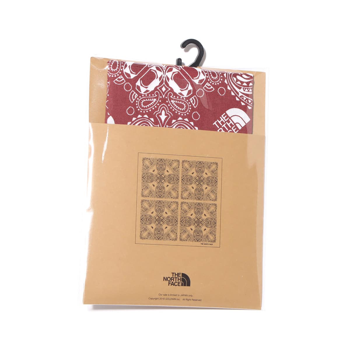 THE NORTH FACE TNF GEODOME PAISREY BANDANA ワインレッド 21FW-Iの画像