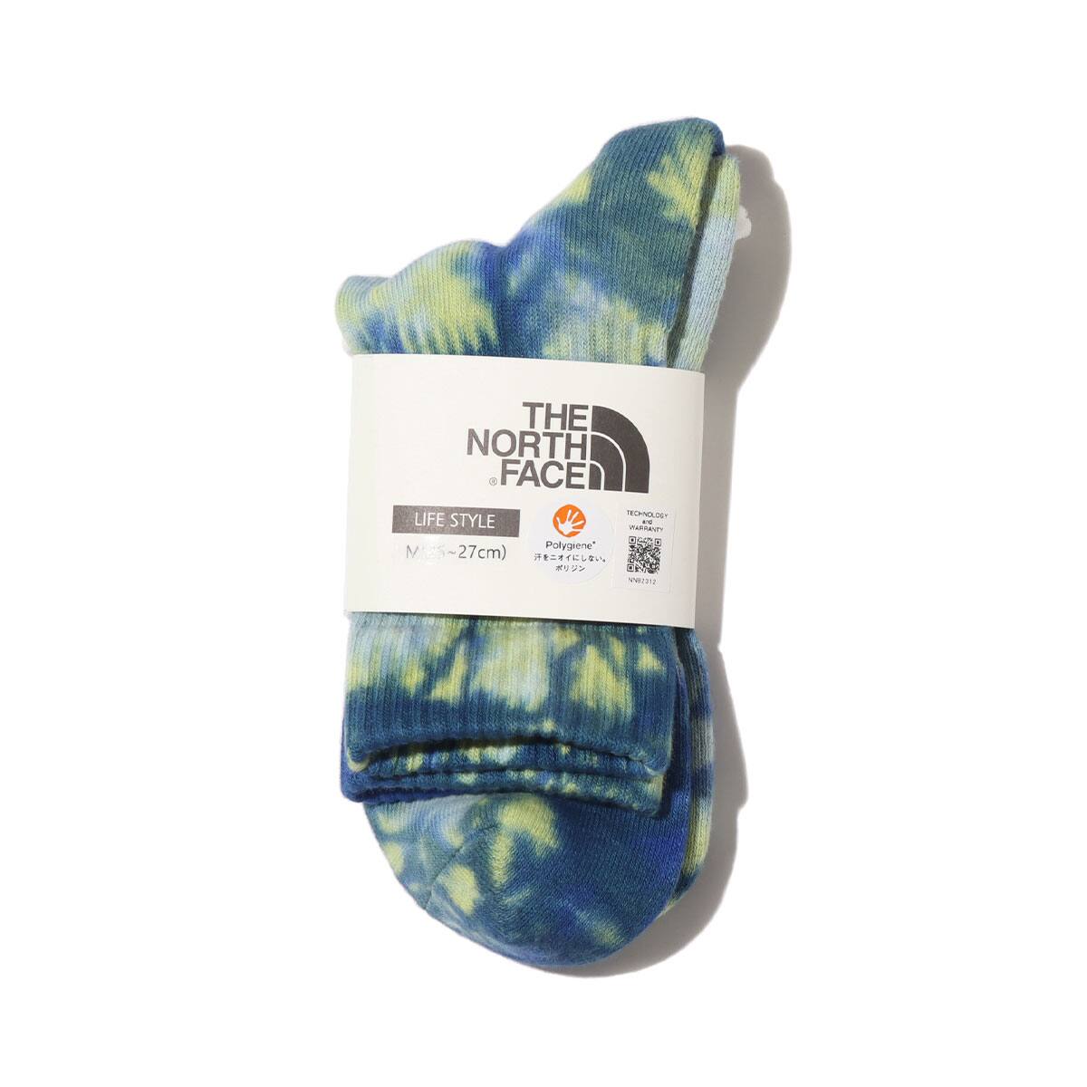 THE NORTH FACE TIE DYE CREW スーパーソニックブルー×サミットゴールド 23SS-Iの画像