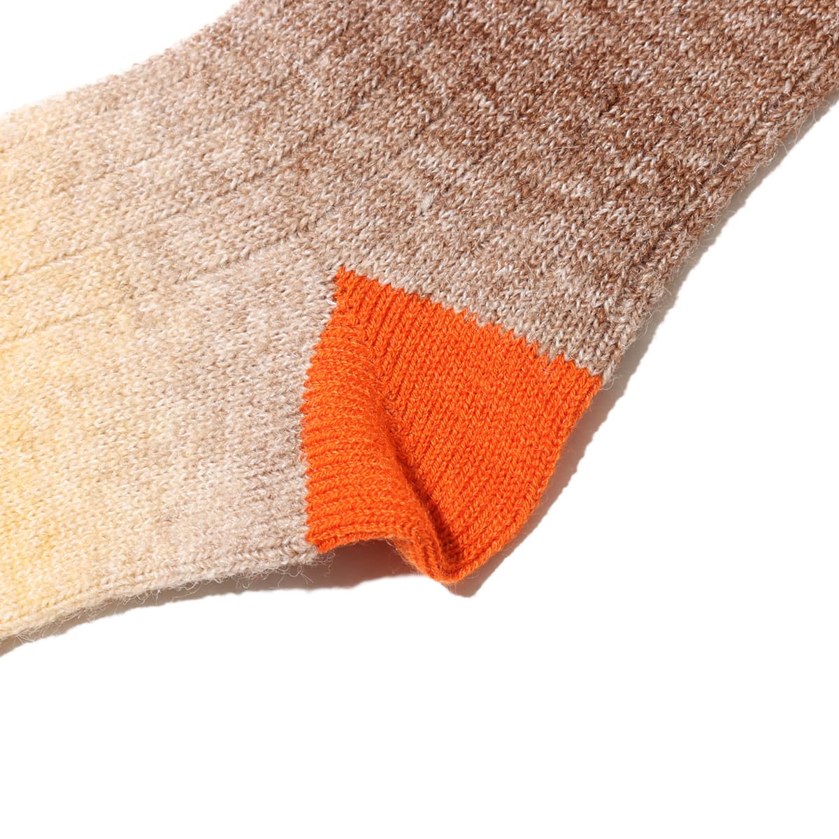 THE NORTH FACE Fade Wool Crew チコリコーヒー×TNFオレンジ の画像