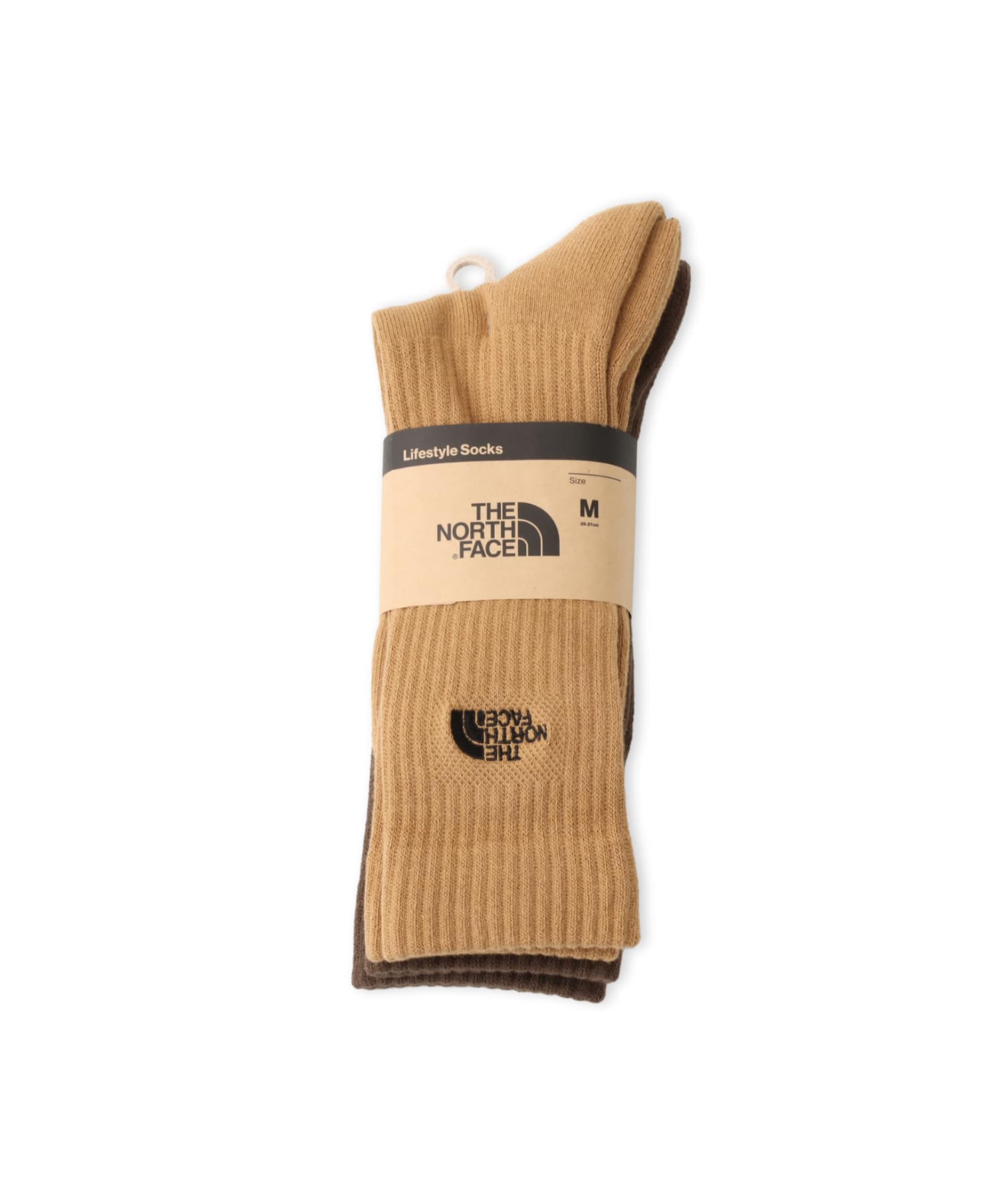THE NORTH FACE TNF LOGO 2P CREW テディブラウンの画像