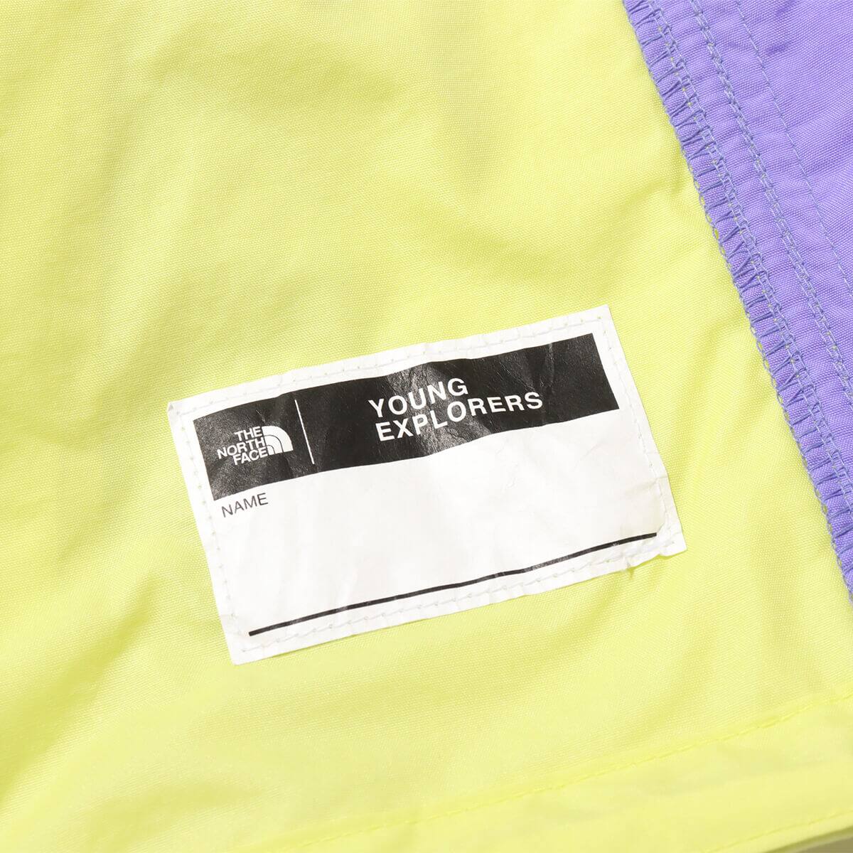 THE NORTH FACE Baby Compact Jacket オプティックバイオレット×レモンイエロー　の画像