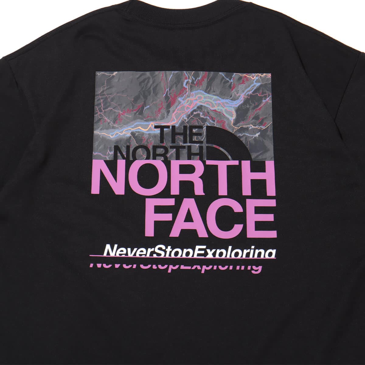 THE NORTH FACE S/S Half Switching Logo Tee ブラックの画像