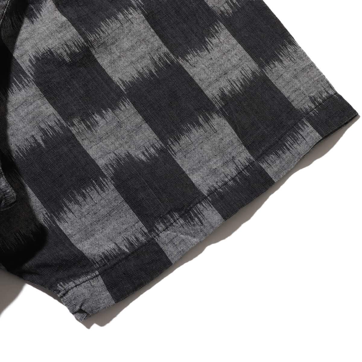 THE NORTH FACE PURPLE LABEL Open Collar Checkerboard Field S/S Shirt Blackの画像
