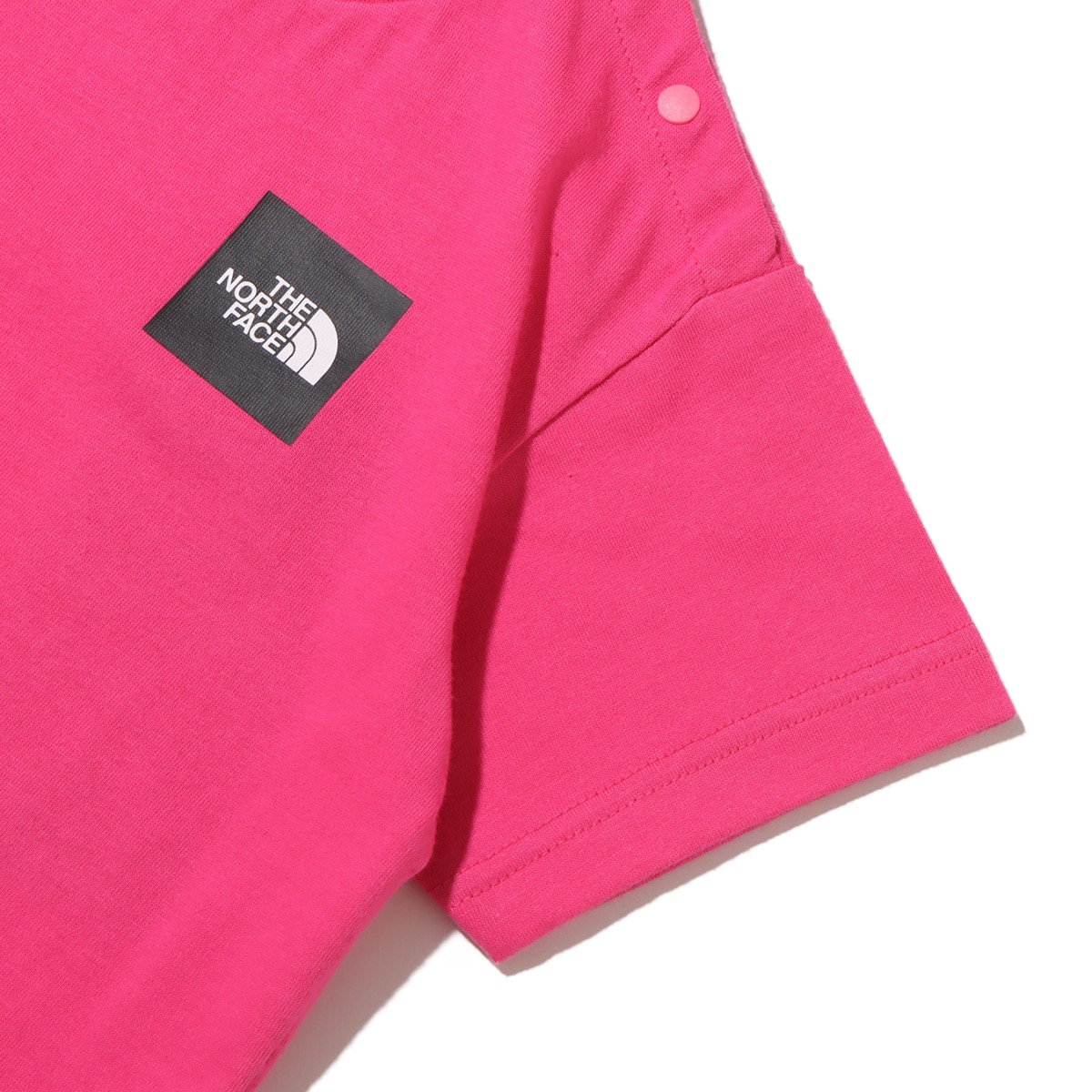 THE NORTH FACE BABY S/S SMALL SQUARE LOGO TEE MRピンク 23FW-Iの画像
