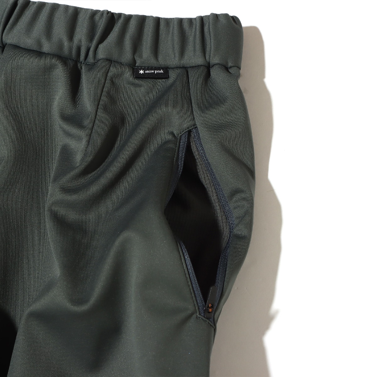 snow peak Recycled Soft Shell Pants Forestgreen 22FA-Iの画像