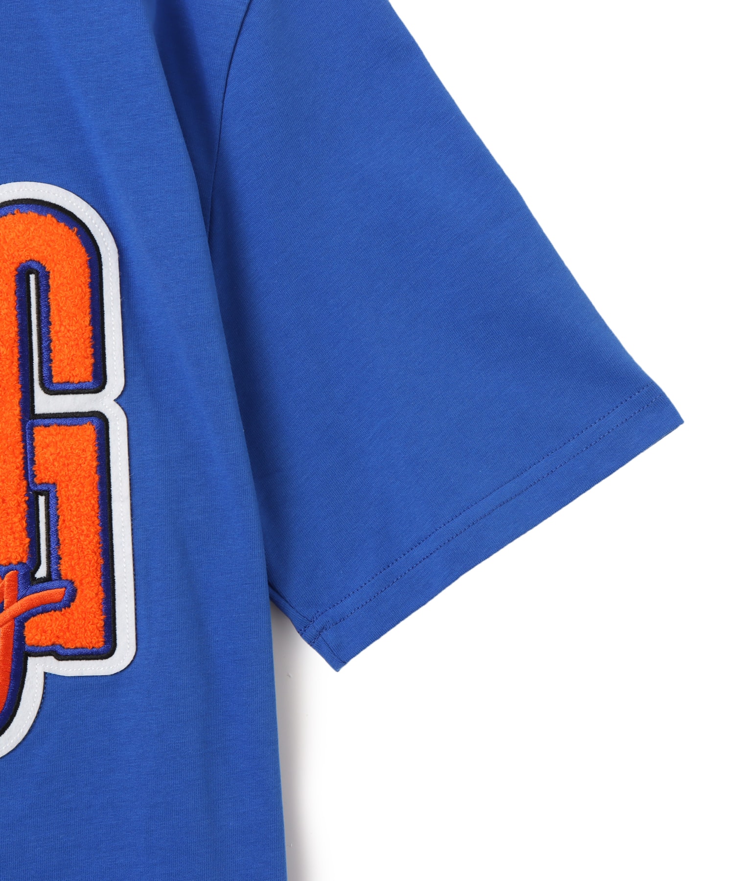 EWING Embroidered Logo T-Shirt ROYAL/ORANGEの画像
