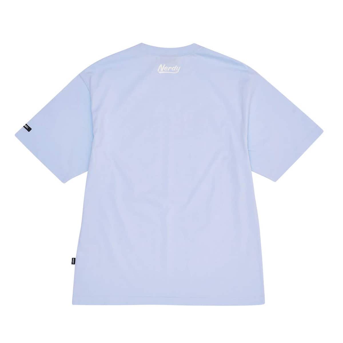 NERDY Varsity 1/2 Sleeve T-shirt SKY BLUE 22SU-I