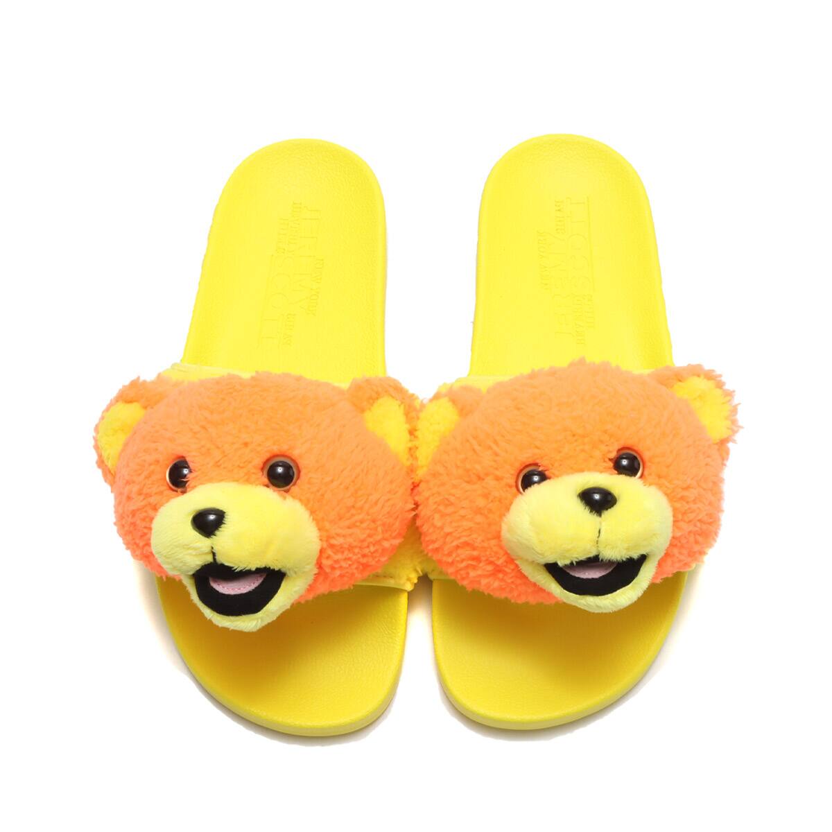 adidas JS ADILETTE TEDDY SOLAR ORANGE/BRIGHT YELLOW/CORE BLACK 21FW-S