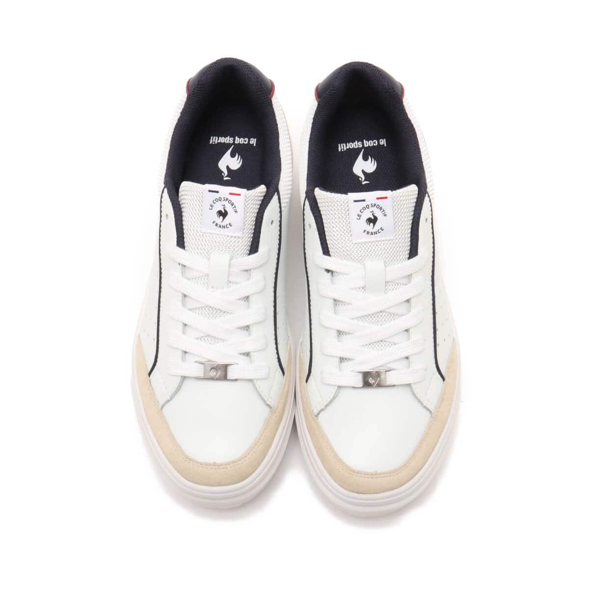 le coq sportif LA ROLAND PF ホワイト/ネイビー（ルコック