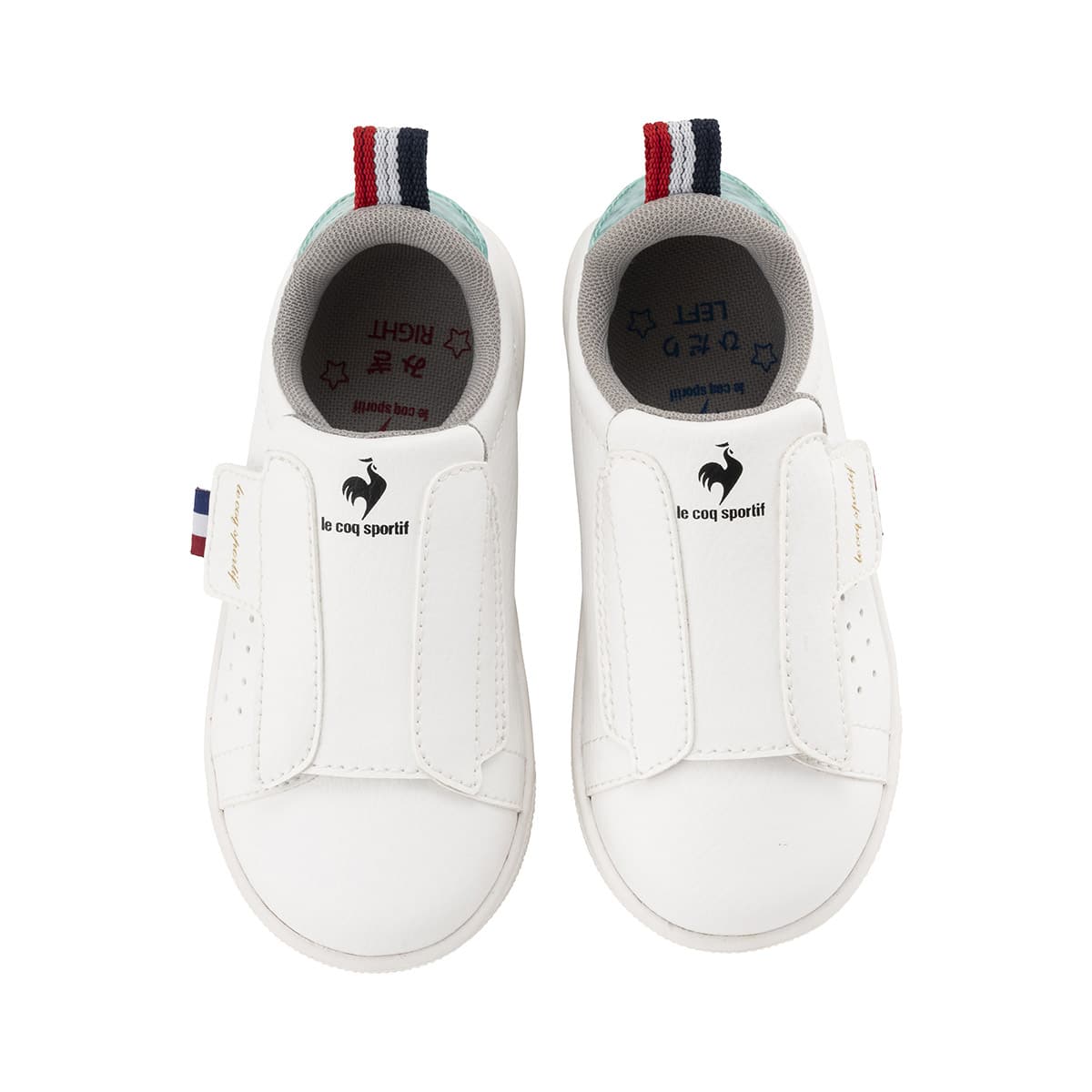 le coq sportif LA ROLAND II F ホワイト / マーブルターコイズ 23SS-I