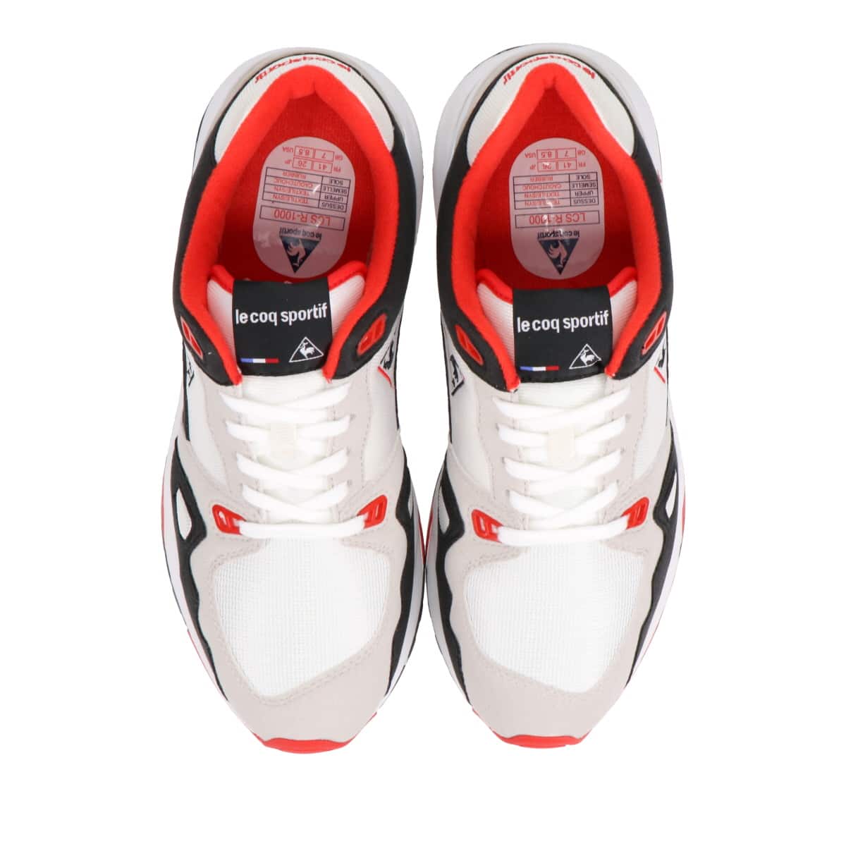 le coq sportif LCS R 1000 ホワイト×ブラック×レッド の画像