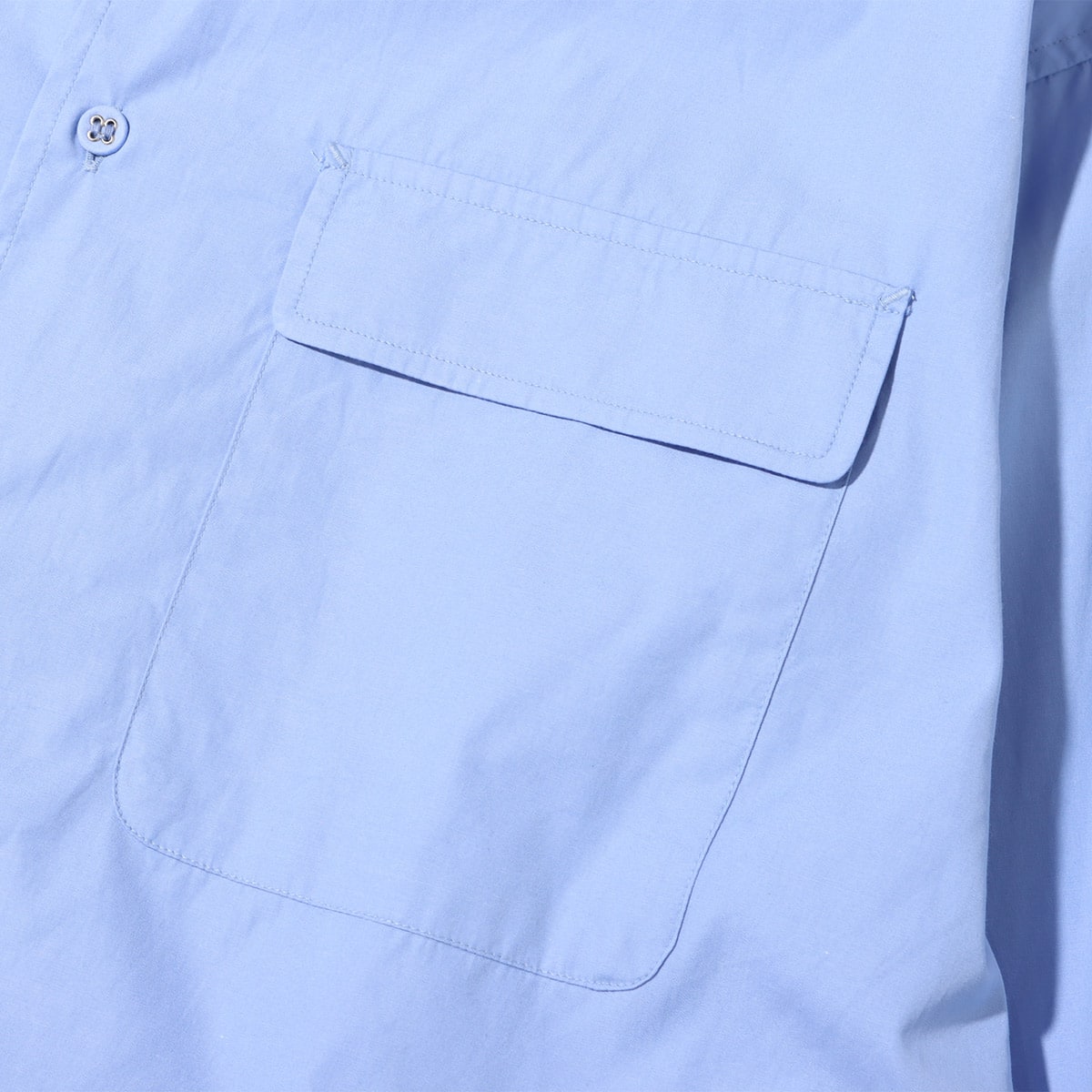 WHITE MOUNTAINEERING TYPEWRITER LONG SLEEVES WIDE SHIRT SAX BLUE 21FA-Iの画像