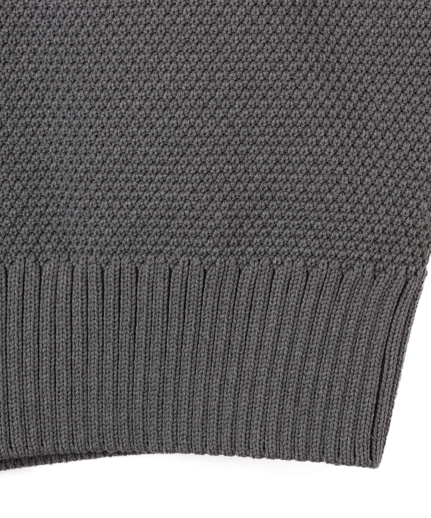 nanamica Crew Neck Sweater Heather Grayの画像