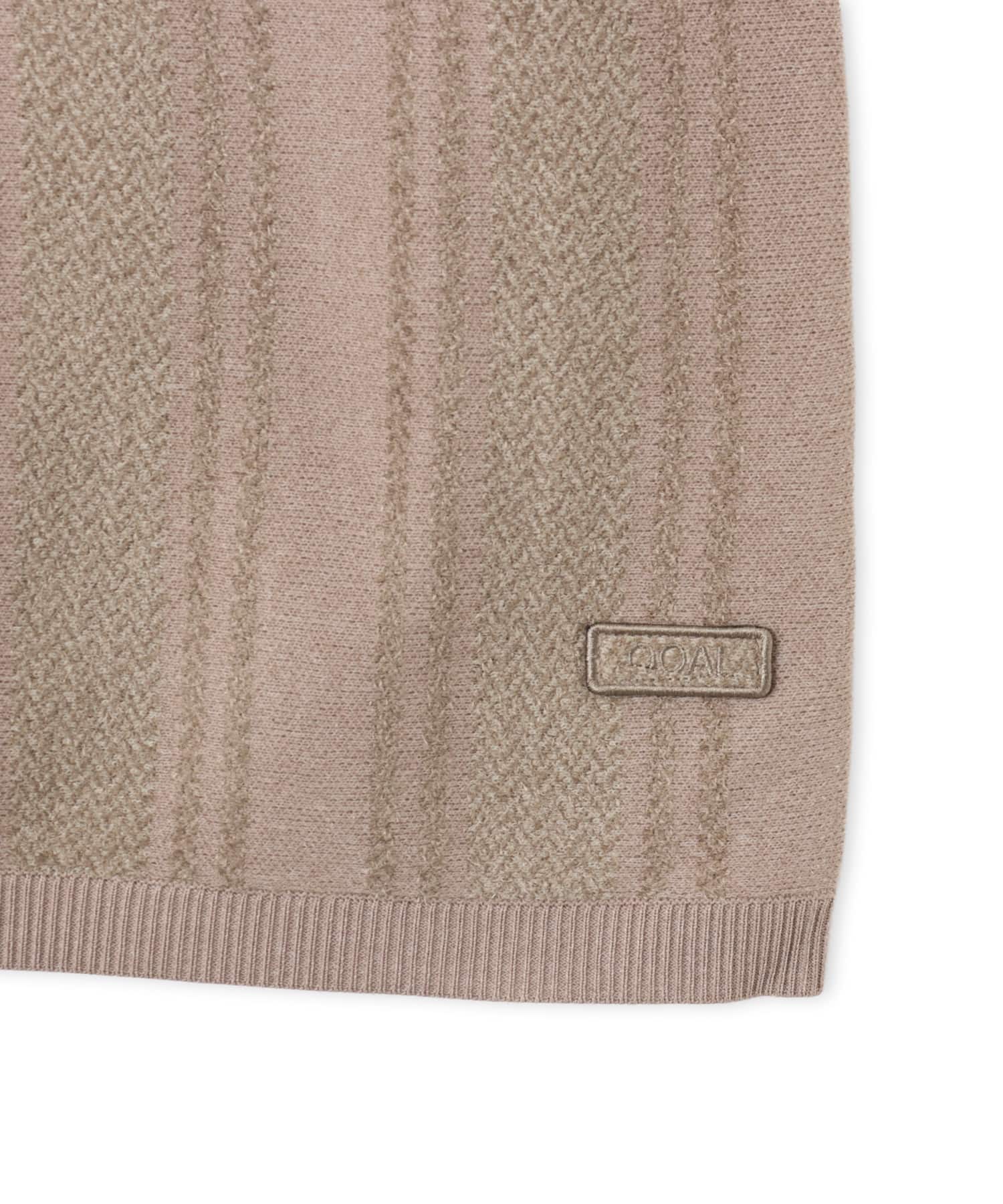 nanamica Knit Polo Sweater Beigeの画像