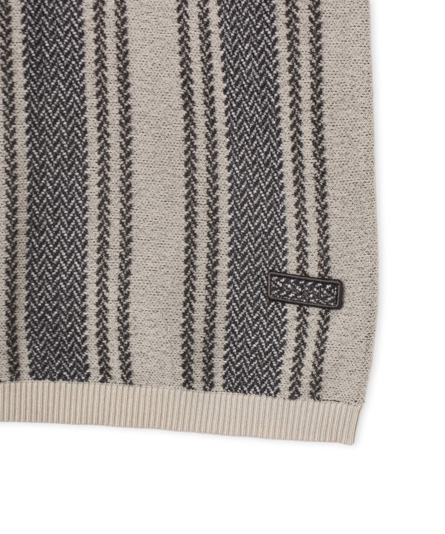 nanamica Knit Polo Sweater Charcoalの画像