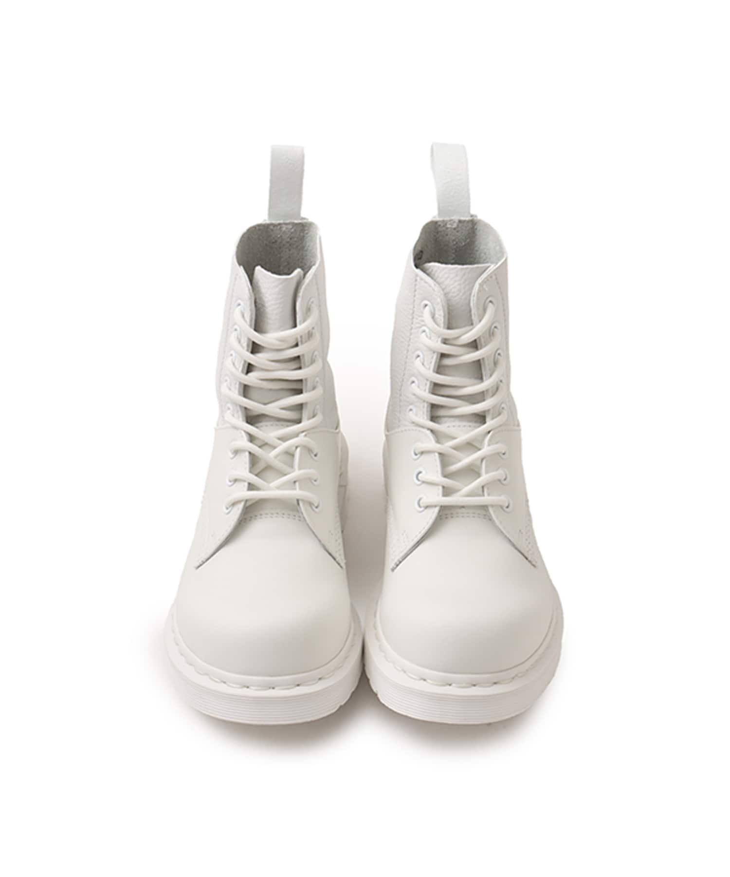 MM6 x DR MARTENS 1460 8-EYE NO STEEL TOE Vintage Smooth/White Virginia/Whiteの画像