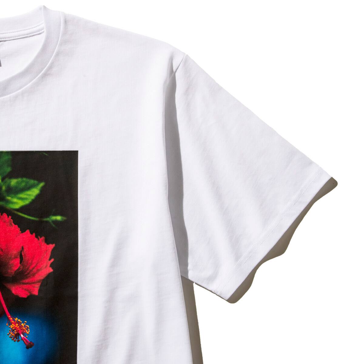 SOLID HIBISCUS GRAFIC T-SHIRTS WHITE 21SU-Iの画像