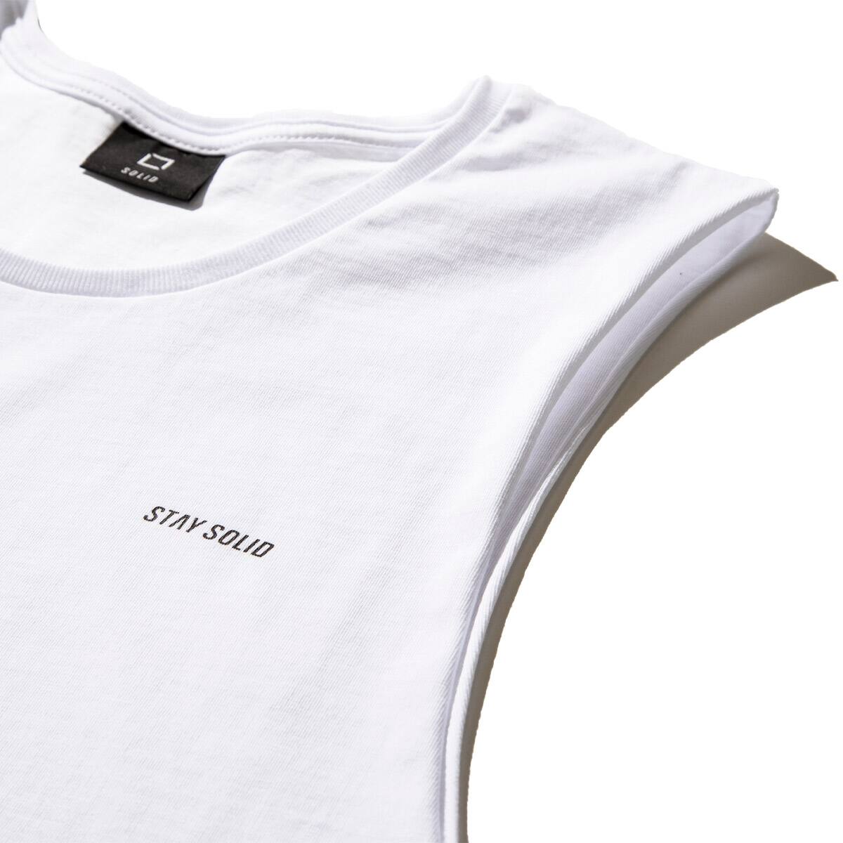 SOLID STAY SOLID TANK TOP WHITE 21SU-Iの画像