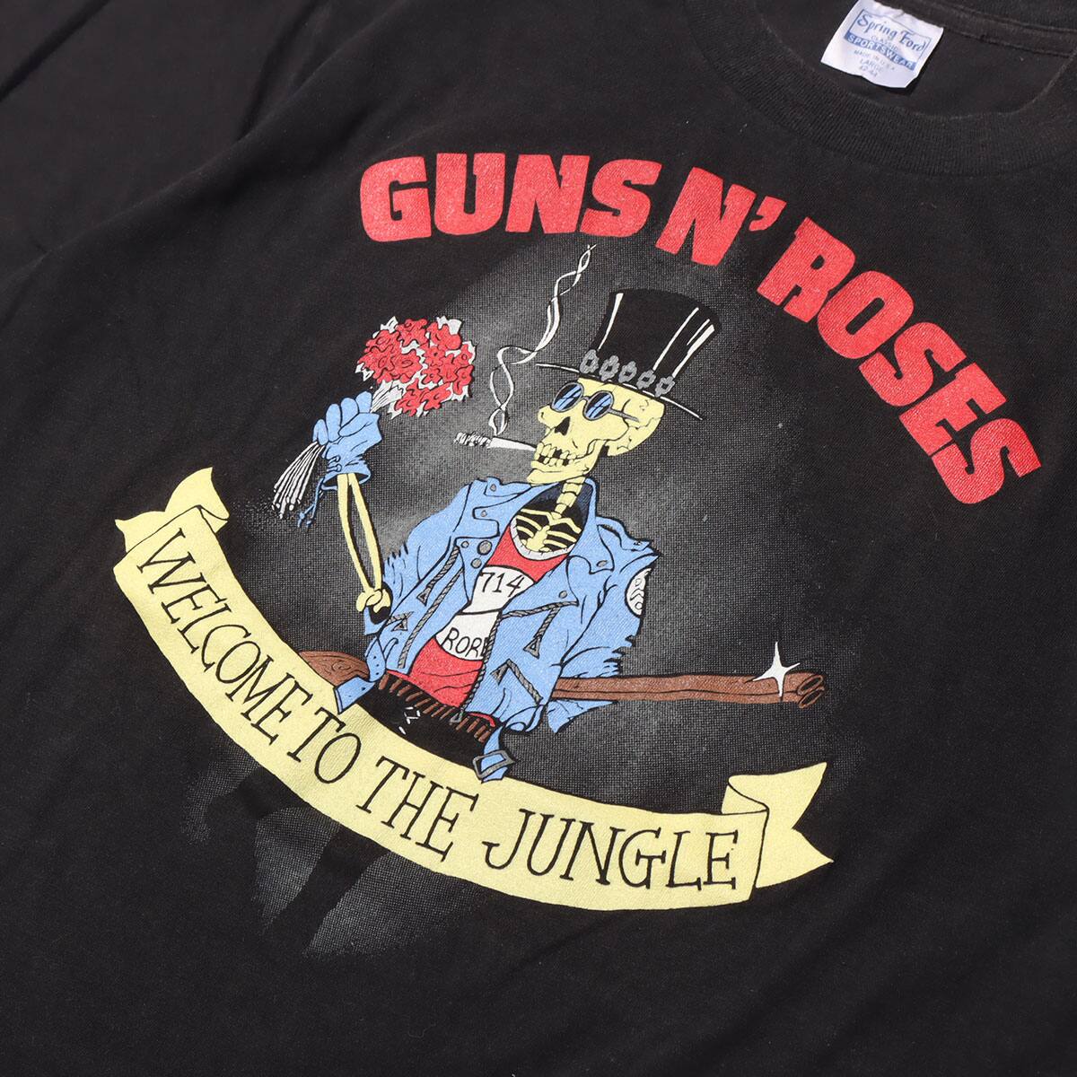 Stepahead Guns N Roses Welcome To The Jungle Tee Black fa I