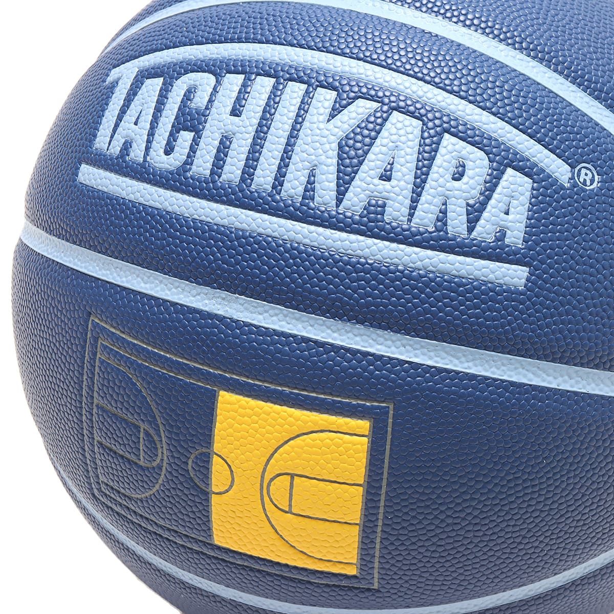 タチカラ独自の蛍光イエロー合成皮革製バスケットボール