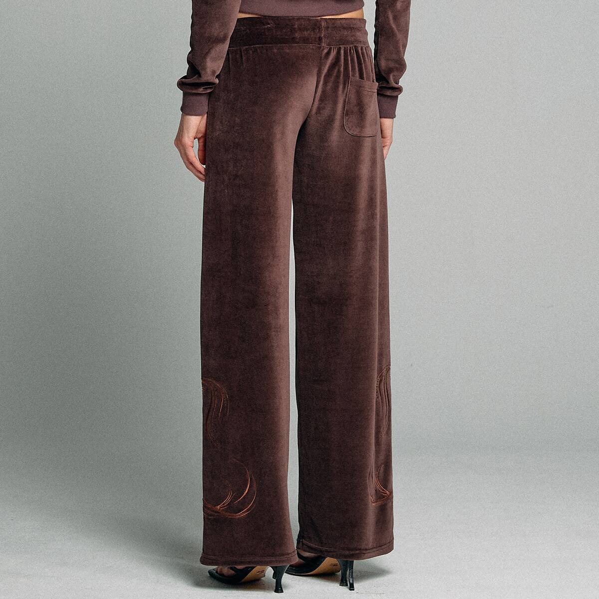 SCULPTOR Velour Bootcut pants BROWN 22FA-I