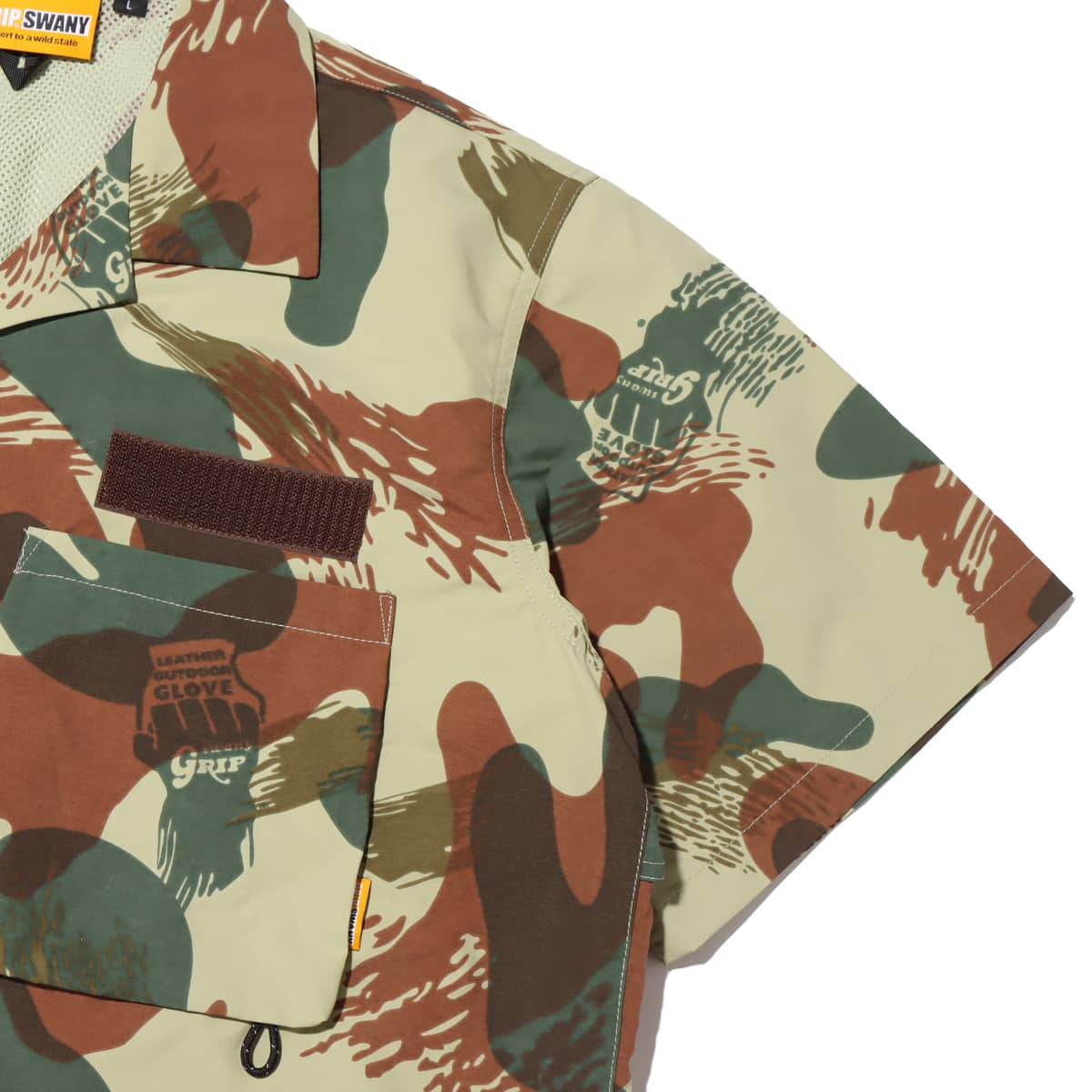 GRIP SWANY x atmos x T SPEC GEAR SUPPLEX CAMP SHIRT 2.0 SP CAMO