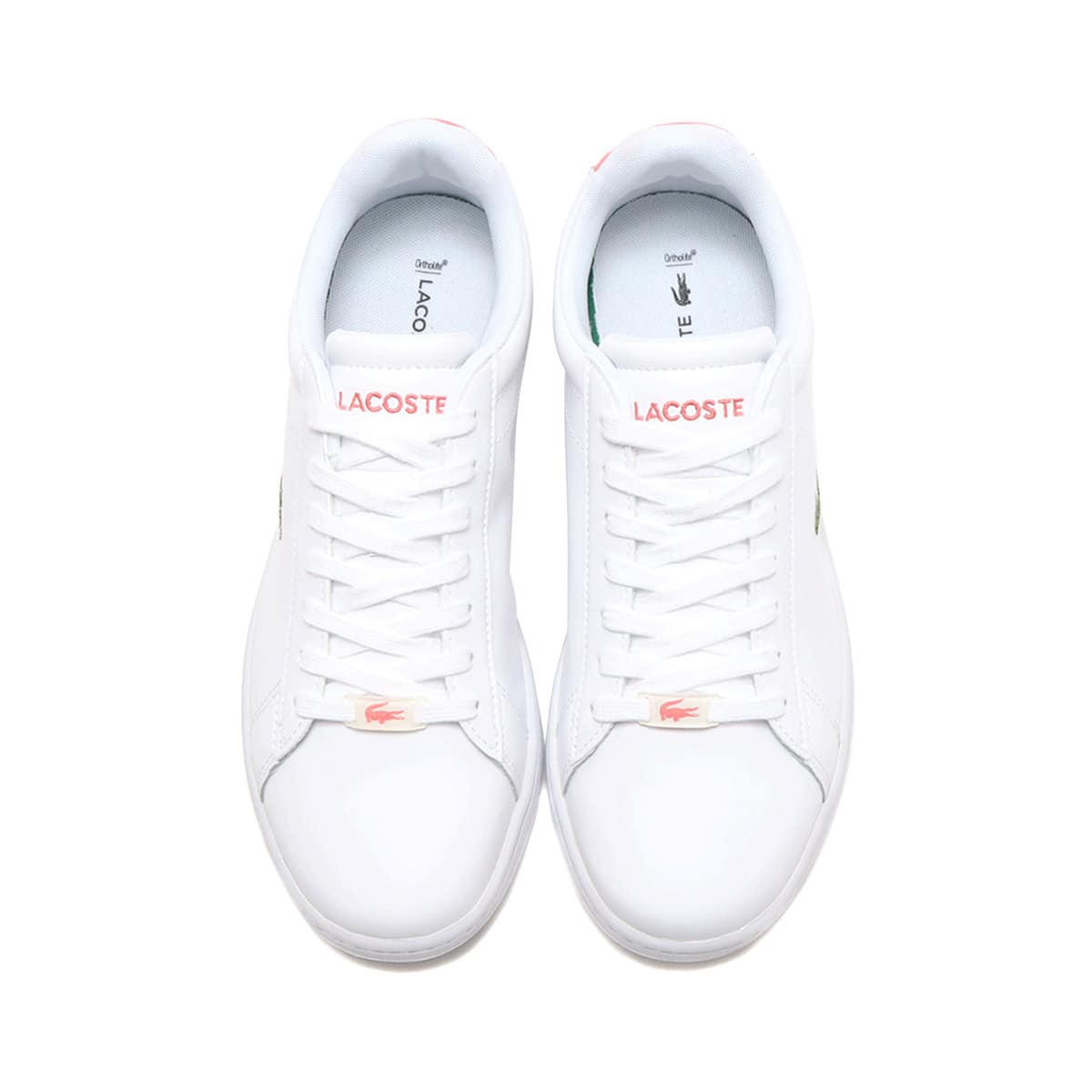 LACOSTE CARNABY EVO 0121 2 WHITE/DK.PINK 21FA-Iの画像