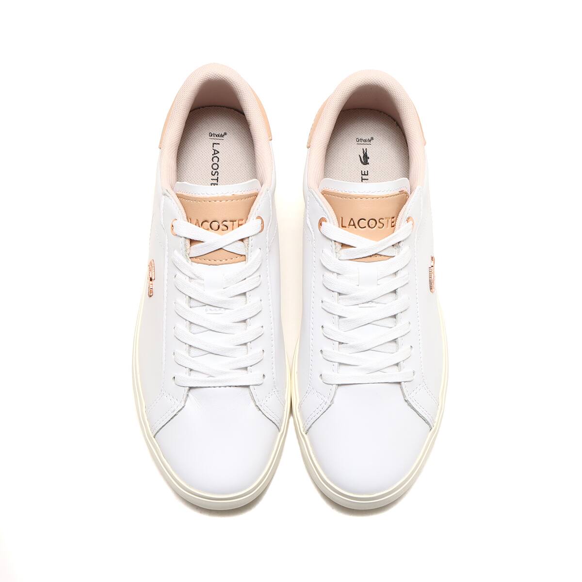 LACOSTE POWERCOURT 222 5 SFA WHT/LT PNK 22SU-Iの画像