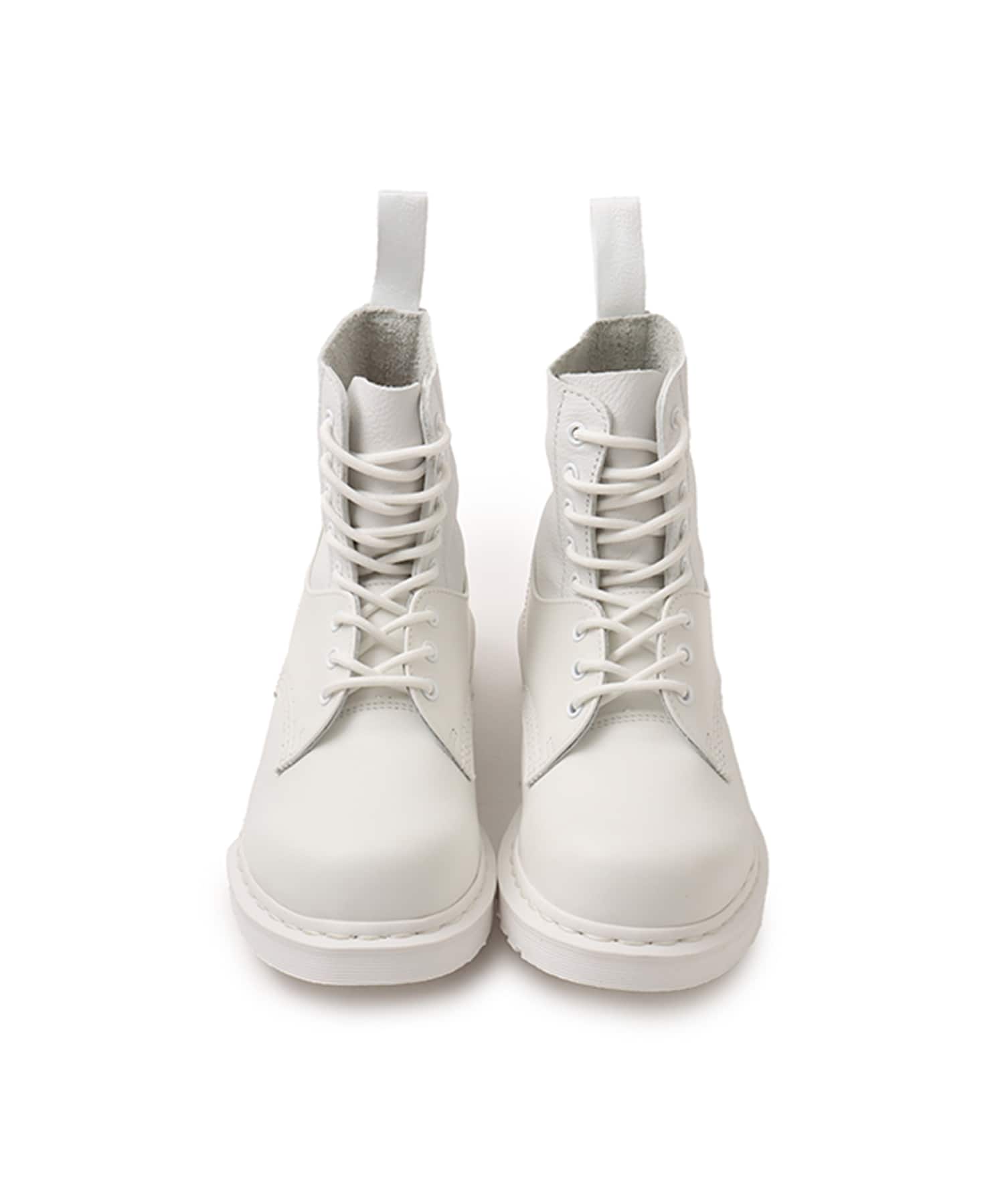 MM6 x DR MARTENS 1460 8-EYE NO STEEL TOE Vintage Smooth/White Virginia/Whiteの画像