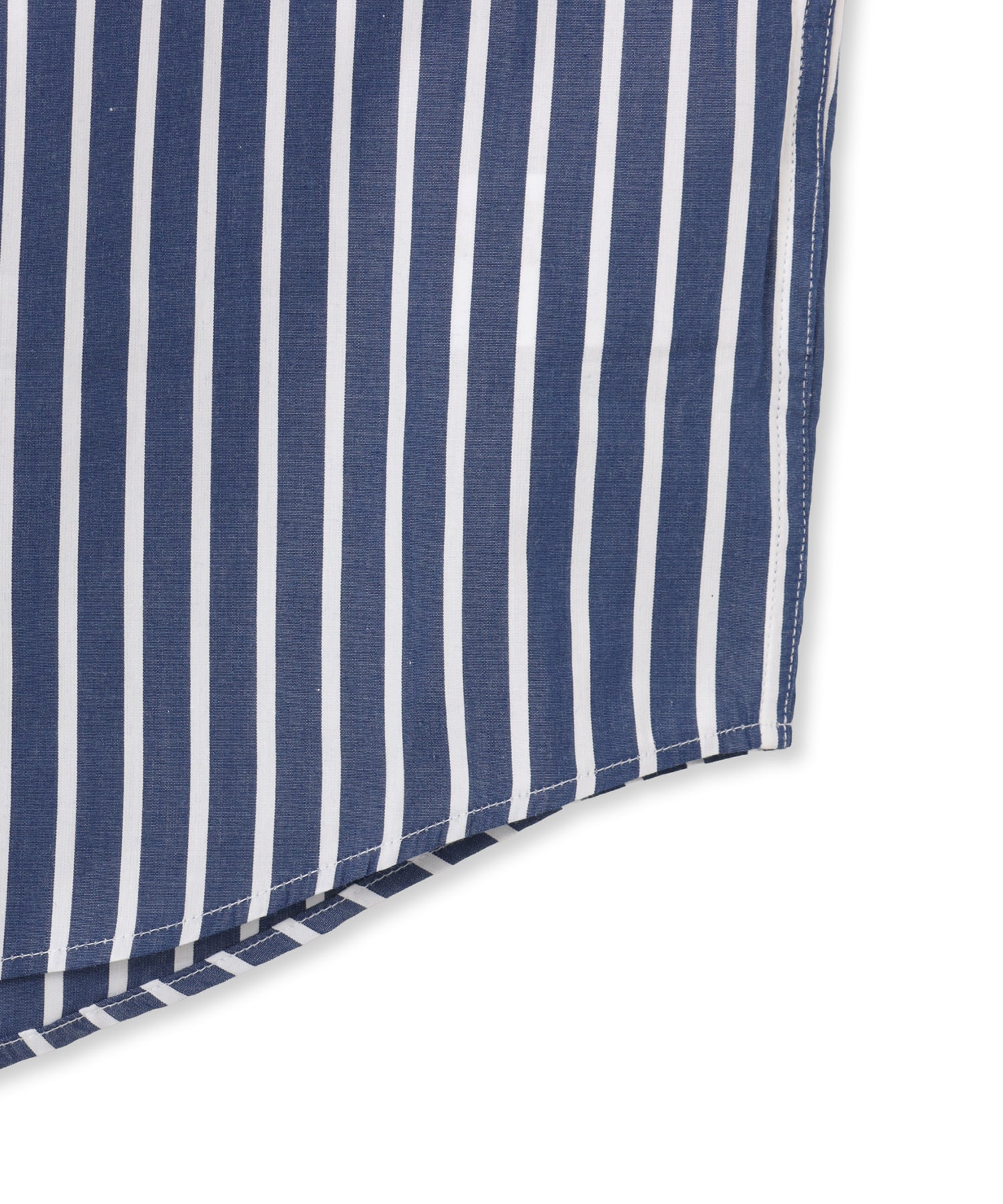 SPORTY＆RICH SRC Oversized Shirt Navy Stripeの画像