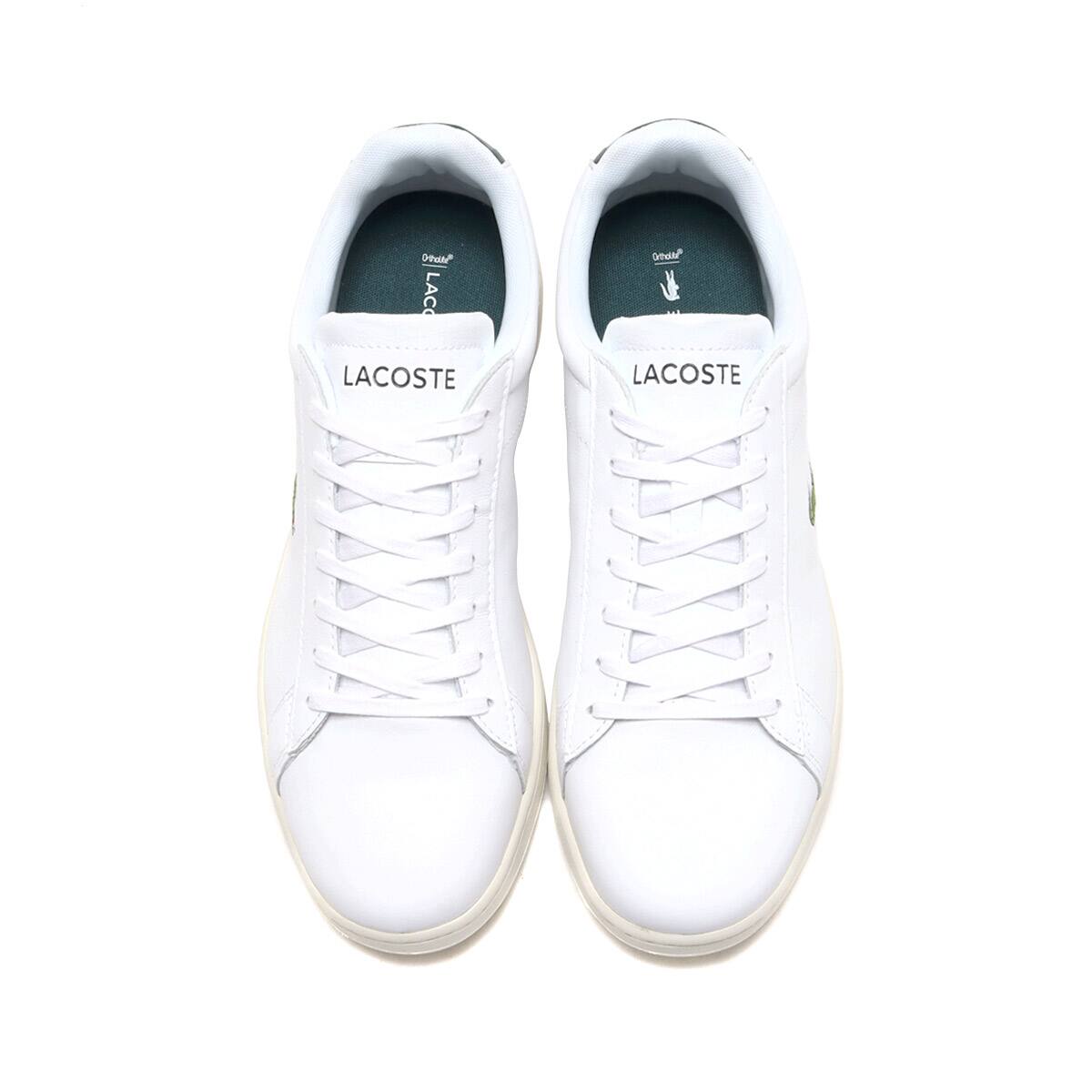 LACOSTE CARNABY EVO 0721 1 WHITE/DK.GREEN 21FA-Iの画像