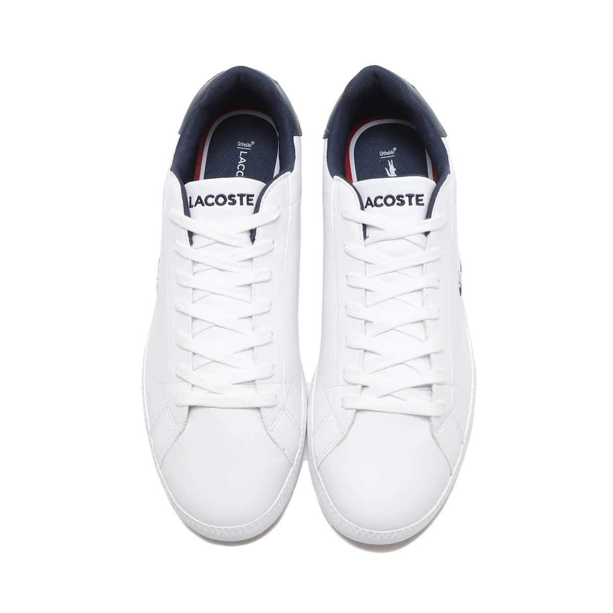 LACOSTE GRADUATE TRI 1 WHITE/NAVY/RED 21FA-Iの画像