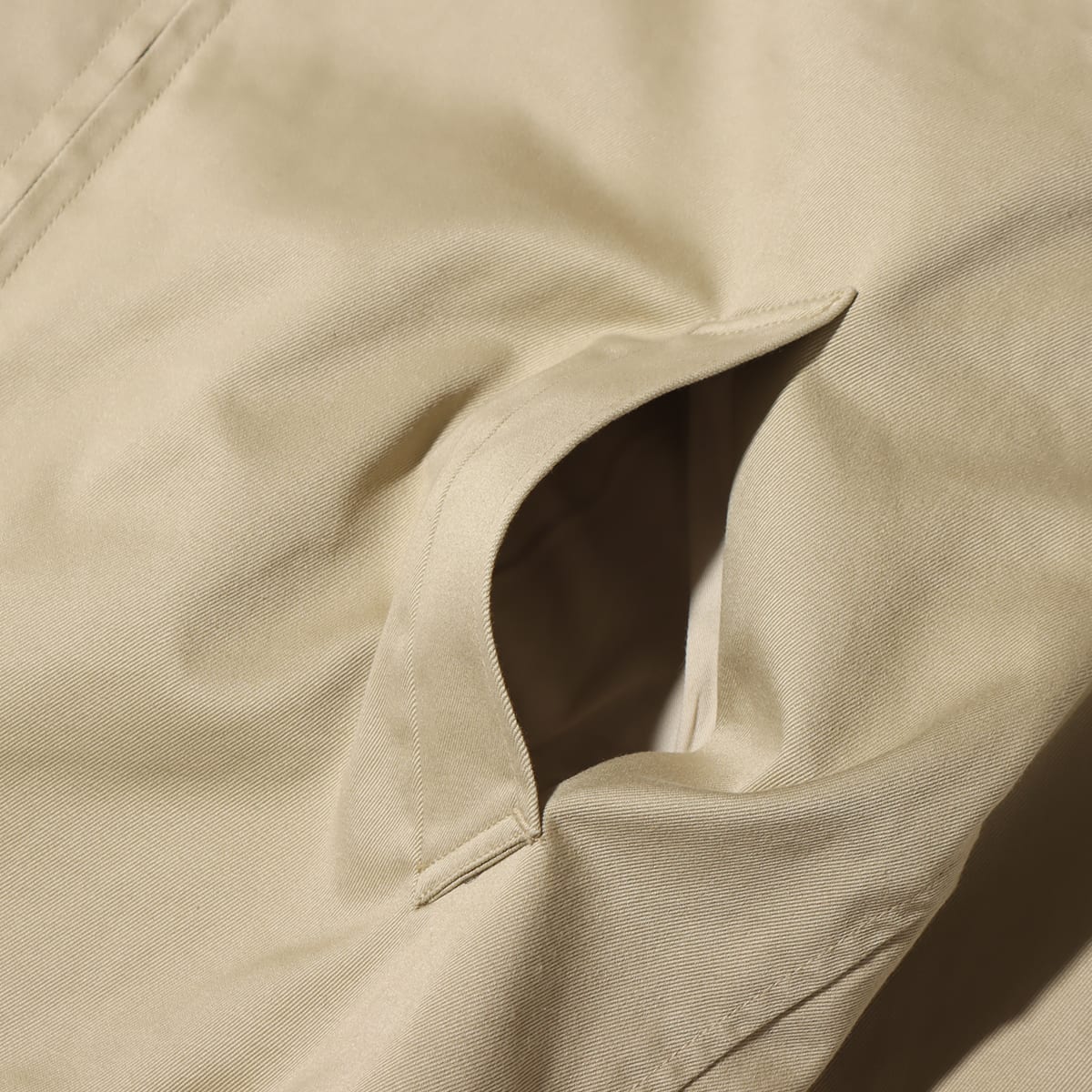 nanamica GORE-TEX INFINIUM Chino Crew Jacket Khaki 23FA-I
