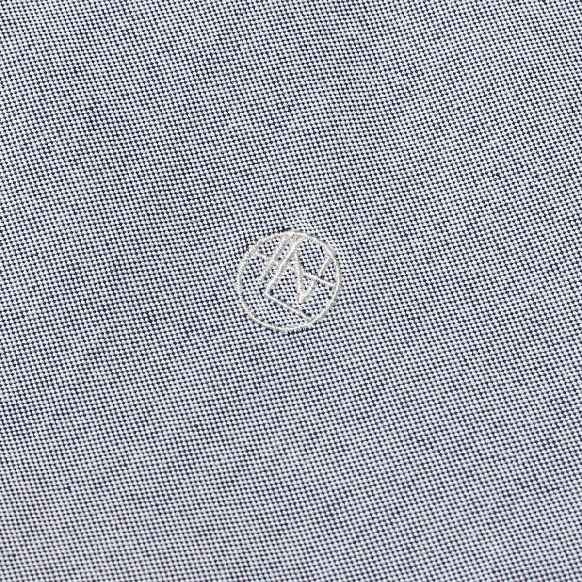 nanamica Button Down Wind H/S Shirt Grayish Navy 23SP-Iの画像