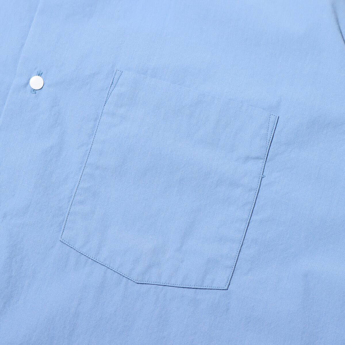 nanamica Regular Collar Wind H/S Shirt Sax 23SP-Iの画像