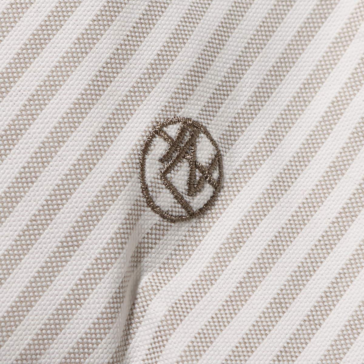 nanamica Button Down Stripe Wind Shirt Taupe 23SP-Iの画像