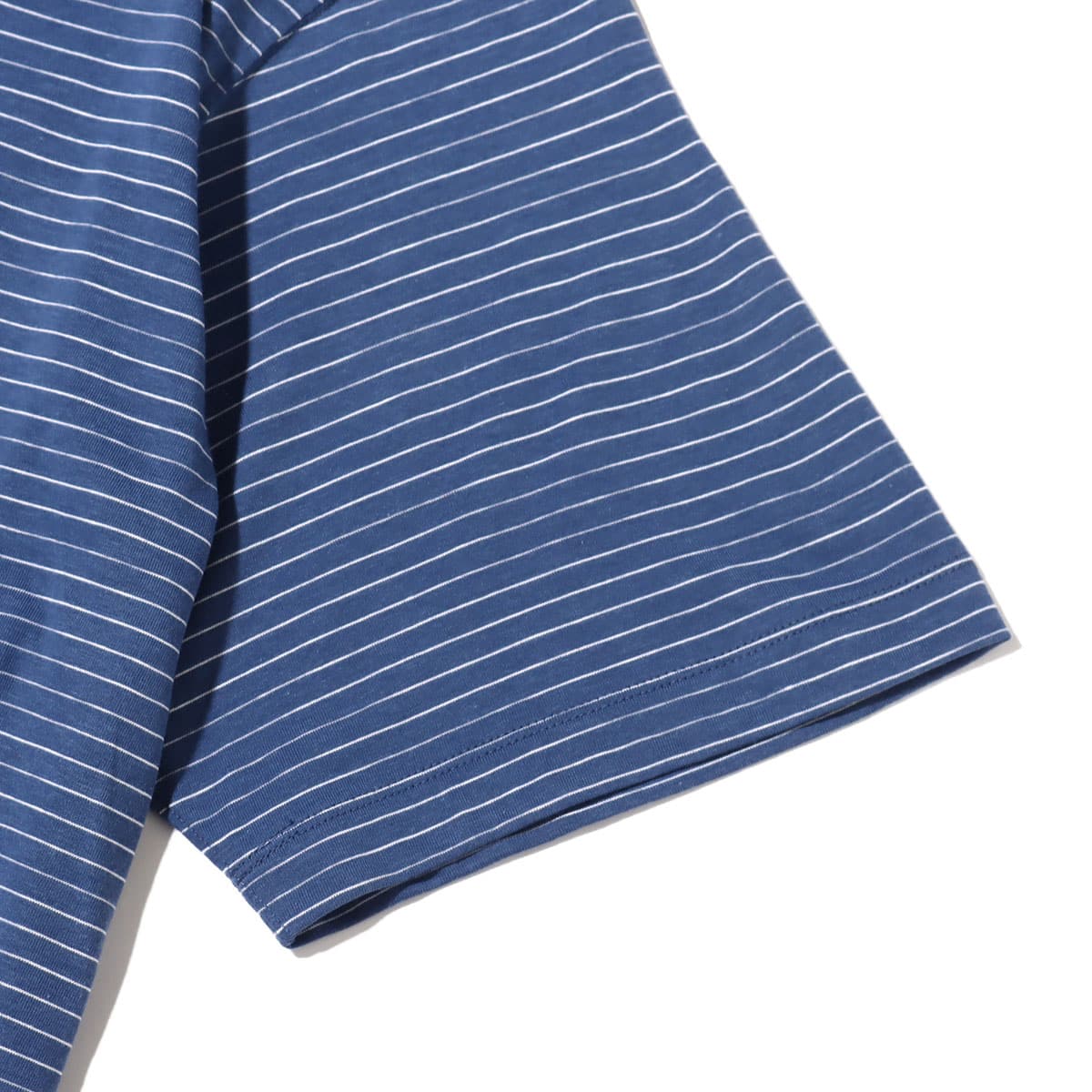 nanamica OOAL KODENSHI Stripe H/S Tee Blue 23SP-Iの画像