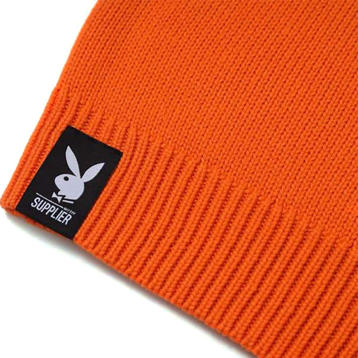 SUPPLIER PLAYBOY COLLEGE LOGO KNIT ORANGE 21FA-I