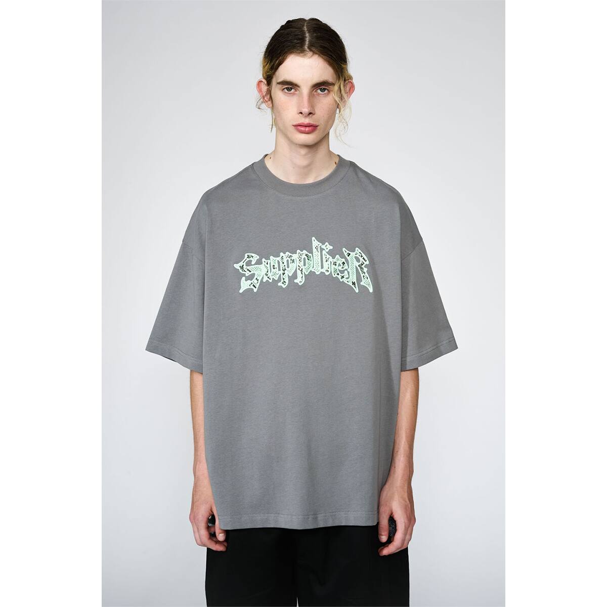 SUPPLIER PYTHON IRON LOGO TEE GRAY 22SU-I