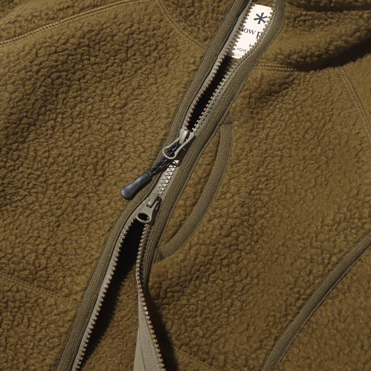 snow peak Thermal Boa Fleece Jacket Olive 23FA-Iの画像