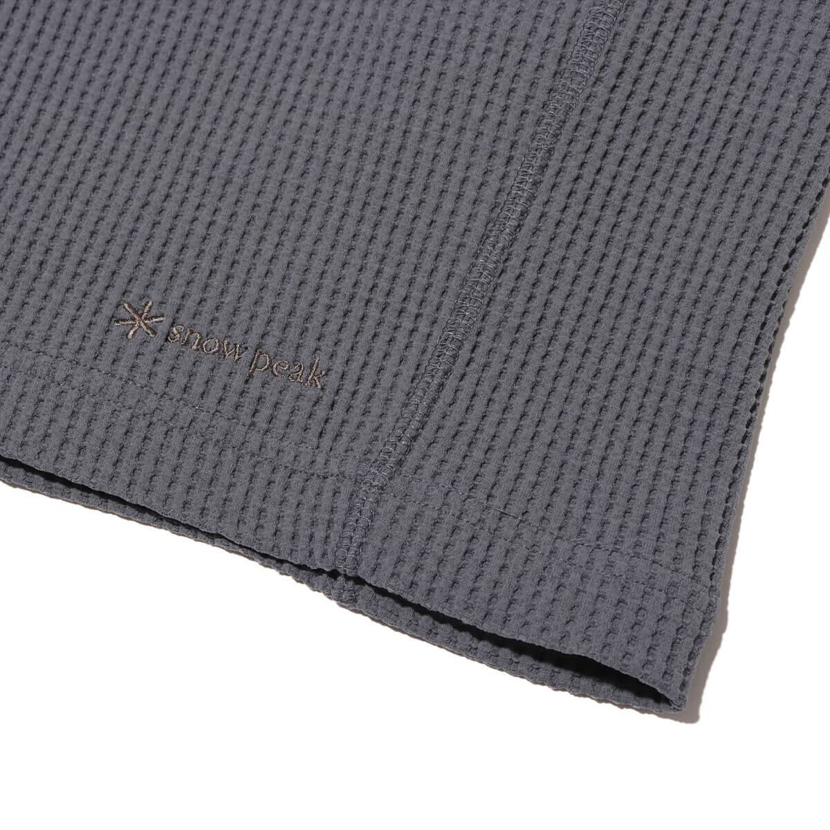 snow peak Dry Waffle Long Sleeve T-Shirt Grey 24SP-Iの画像