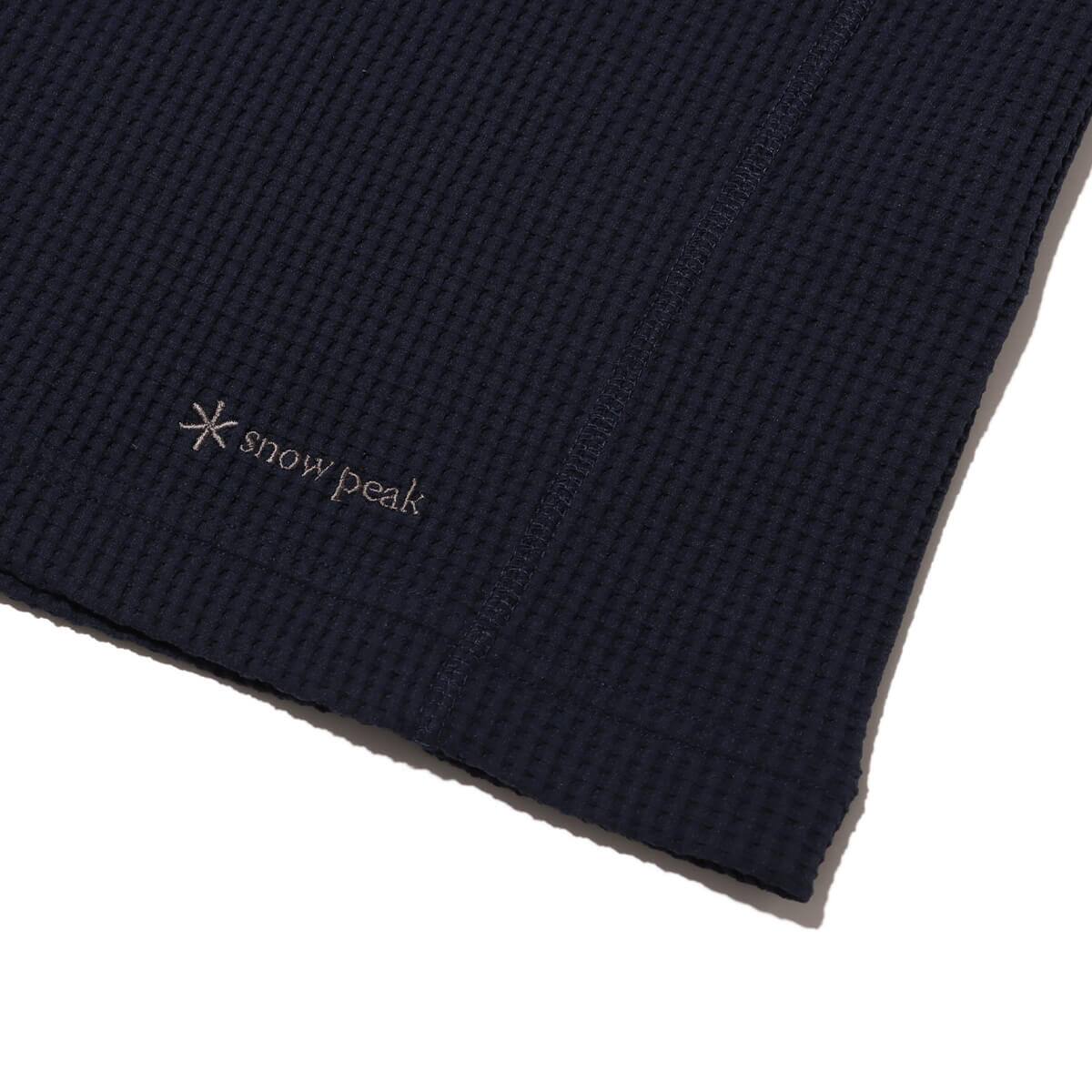 snow peak Dry Waffle Long Sleeve T-Shirt Navy 24SP-Iの画像