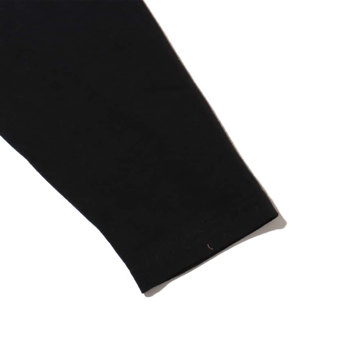 snow peak Soft Cotton Logo Long Sleeve T-Shirt Blackの画像