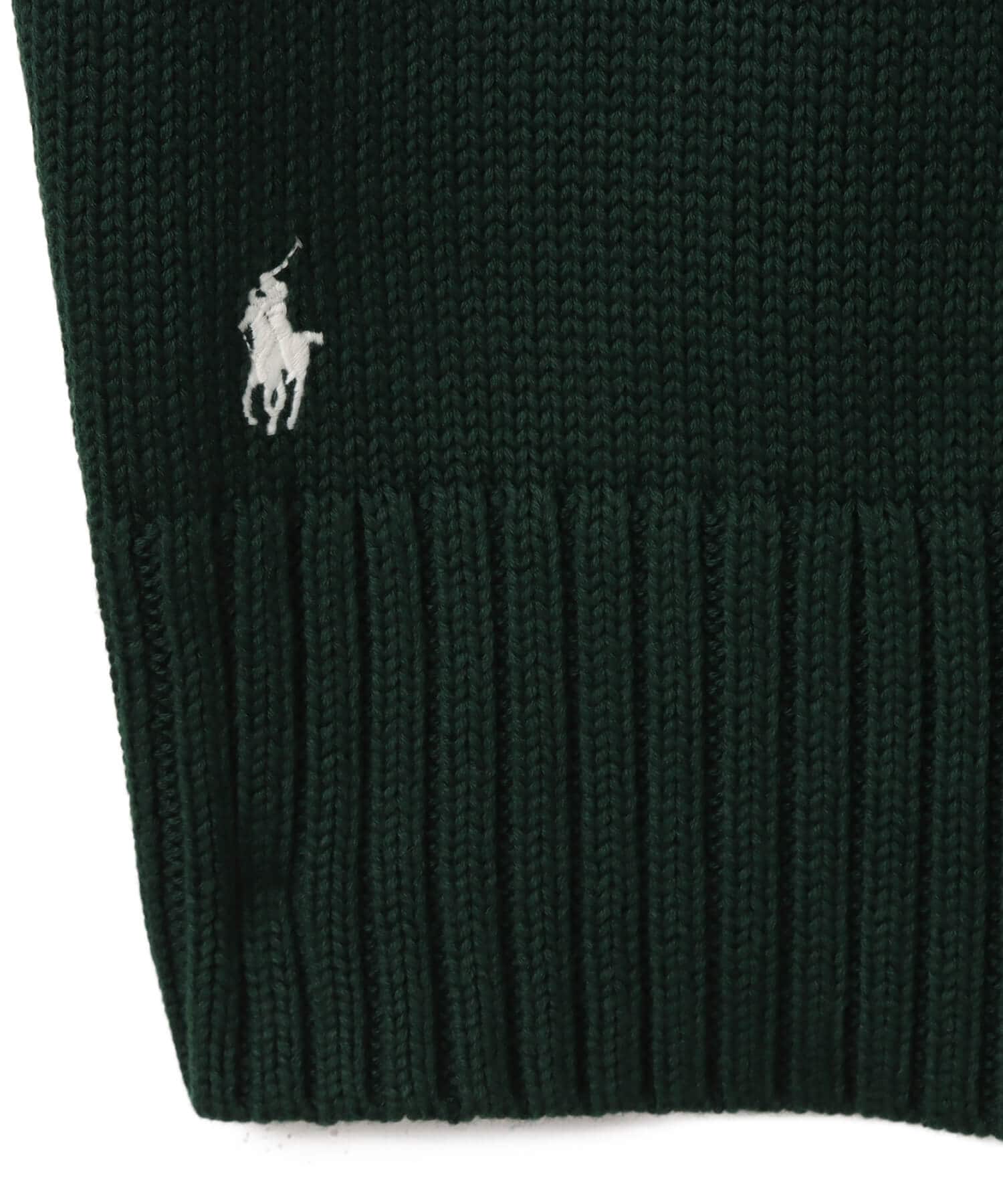 POLO RALPH LAUREN BIG FIT 5GG COTTON CREW NECK GRAPHIC SWEATER COLLEGE GREEN COMBOの画像
