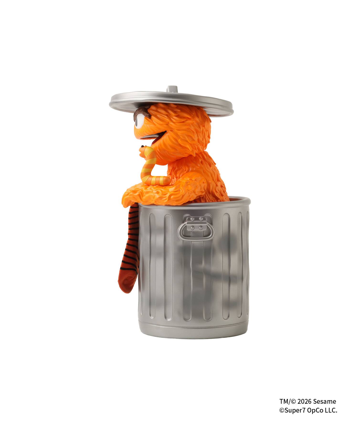 SUPER7 SESAME STREET SUPER SIZE VINYL - OSCAR THE GROUCH ORANGEの画像