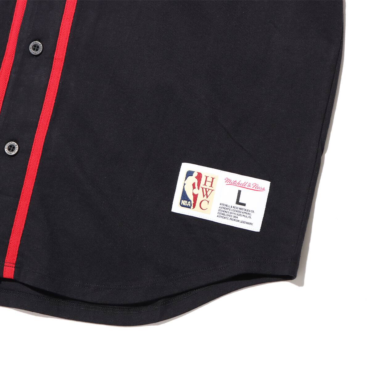 Mitchell & Ness FRONT BUTTON JERSEY P76 BLACKの画像