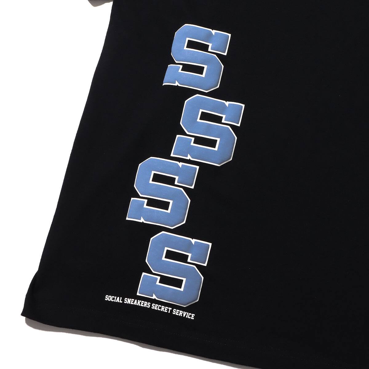 THE NETWORK BUSINESS CLEAR WING LOGO S/S TEE BLACKの画像