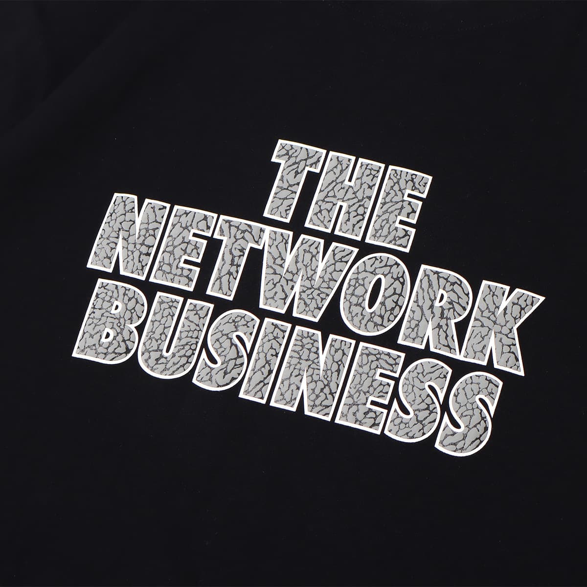 THE NETWORK BUSINESS FOAM PRINT ELEPHANT S/S TEE BLACKの画像